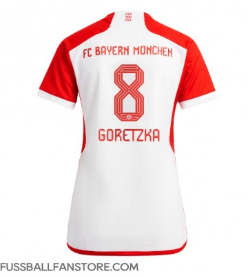 Bayern Munich Leon Goretzka #8 Replik Heimtrikot Damen 2023-24 Kurzarm